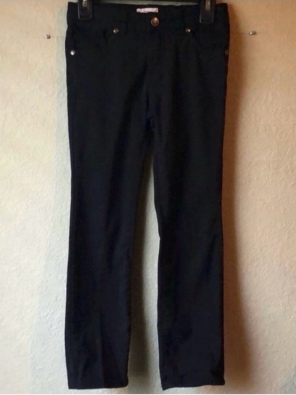 Circo Pants Girls Y2K Black Straight Leg Casual Preppy Pants Girls Size 6